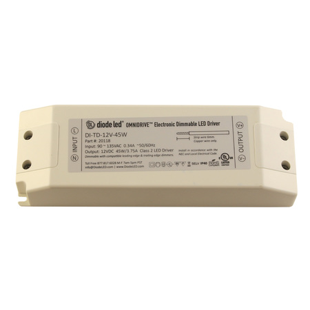 DIODE LED Electric Dimmable Driver, 24V - 60W DI-TD-24V-60W